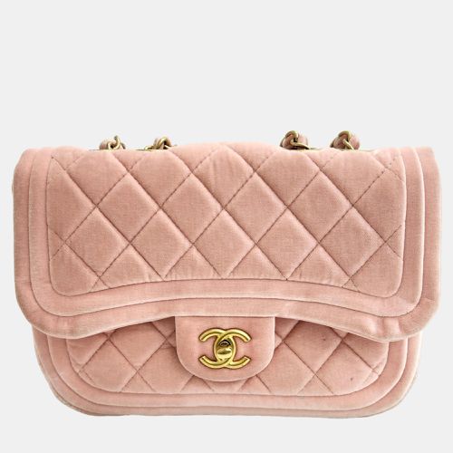 Chanel Pink Velvet Mini Flap Bag - Chanel - Modalova