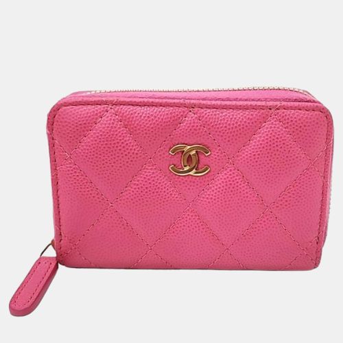 Chanel Pink Caviar card wallet - Chanel - Modalova