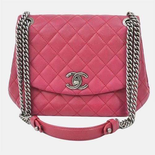 Quilted Leather Diagonal Crossbody Bag - Chanel - Modalova