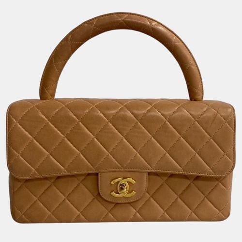 Leather CC Matelasse Top Handle Bag - Chanel - Modalova