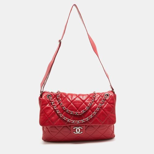 Quilted Caviar Leather XL Classic Flap Messenger Bag - Chanel - Modalova