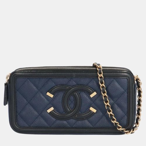 Leather CC Filigree Shoulder Bag - Chanel - Modalova