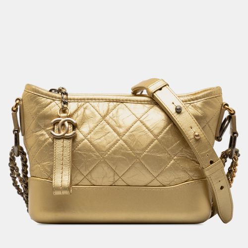 Small Metallic Lambskin Gabrielle Crossbody Bag - Chanel - Modalova