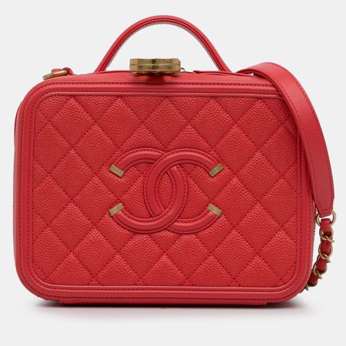 Medium CC Caviar Filigree Vanity Case - Chanel - Modalova