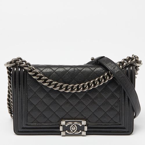 Quilted Patent and Leather Medium Boy Flap Bag - Chanel - Modalova