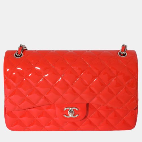 Quilted Patent Leather Jumbo Double Flap Bag - Chanel - Modalova