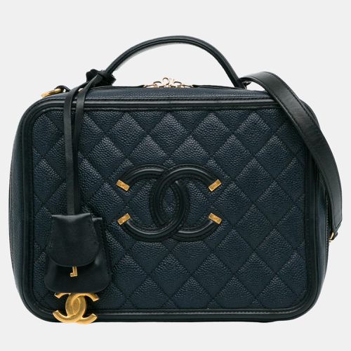 Large Caviar CC Filigree Vanity Case - Chanel - Modalova