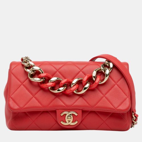 Small Lambskin Elegant Chain Single Flap - Chanel - Modalova