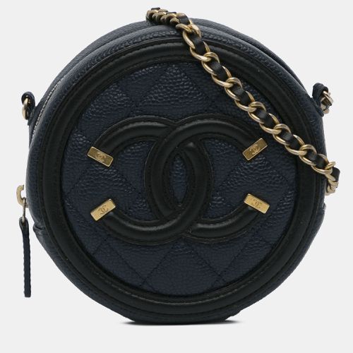 CC Filigree Caviar Round Crossbody Bag - Chanel - Modalova