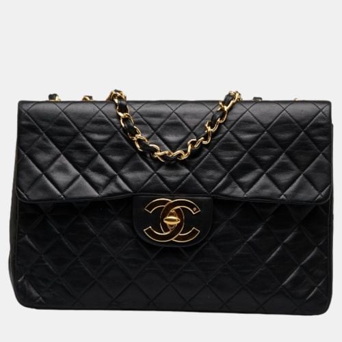 Leather Maxi Classic Single Flap Bag - Chanel - Modalova