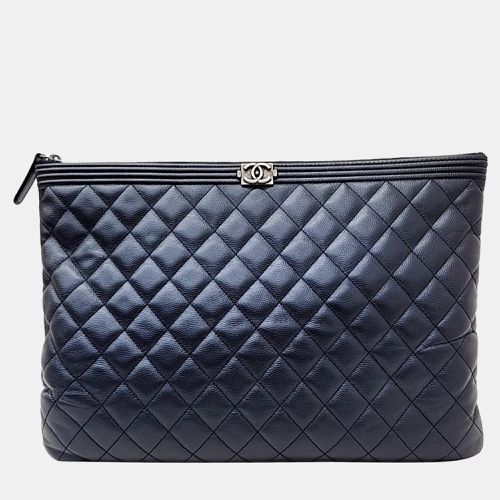 Caviar Leather Boy Large Clutch - Chanel - Modalova