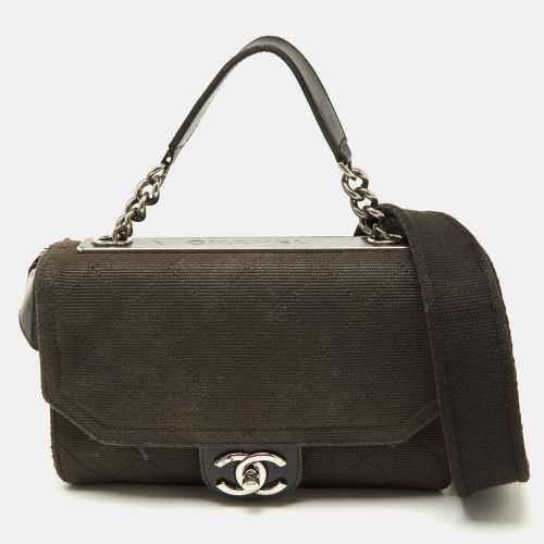 Quilted Canvas and Leather CC Flap Shoulder Bag - Chanel - Modalova