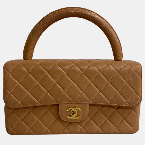 Leather CC Matelasse Top Handle Bag - Chanel - Modalova