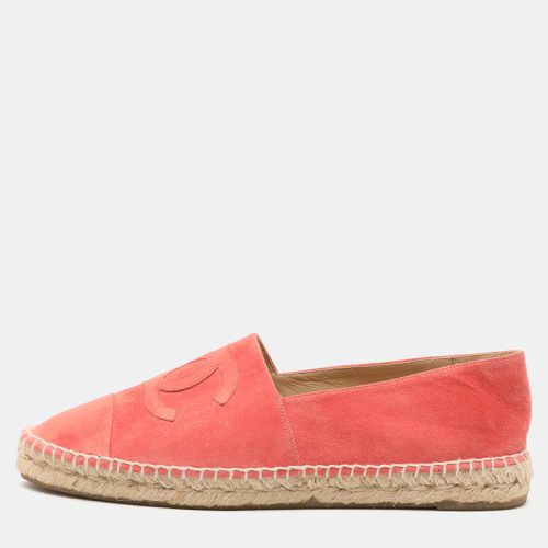 Suede CC Cap Toe Espadrille Flats Size 42 - Chanel - Modalova