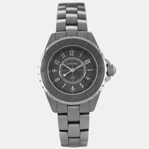 J12 H2978 Quartz Ceramic Stainless Steel Women's Wristwatch 33 mm - Chanel - Modalova