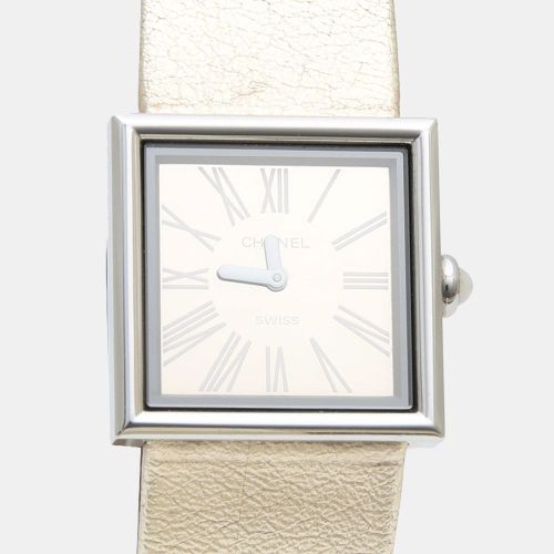 Mademoiselle Quartz Stainless Steel Women's Wristwatch 22.5 mm - Chanel - Modalova