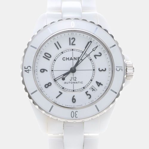 J12 Automatic Ceramic Men's Wristwatch 39 mm - Chanel - Modalova