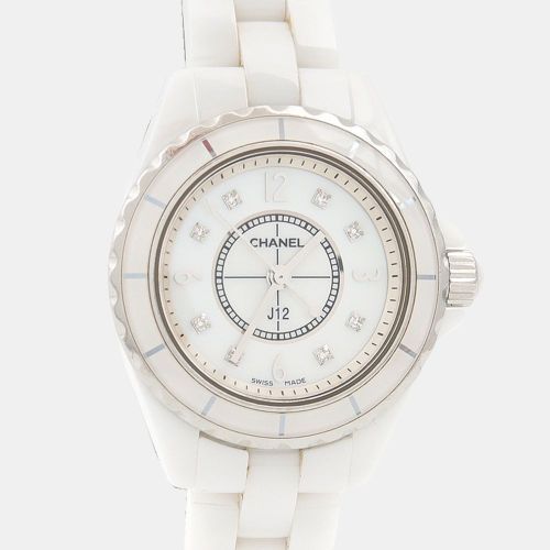 J12 H2570 Quartz Diamonds Ceramic Women's Wristwatch 29mm - Chanel - Modalova