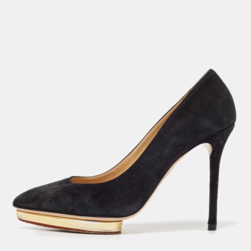 Suede Dolly Platform Pumps Size 39 - Charlotte Olympia - Modalova