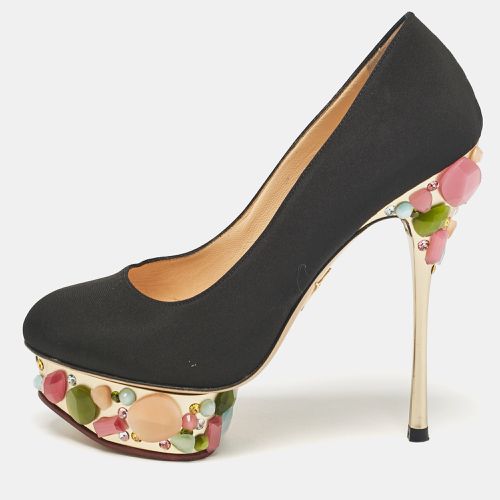 Satin Dolly Platform Pumps Size 37.5 - Charlotte Olympia - Modalova