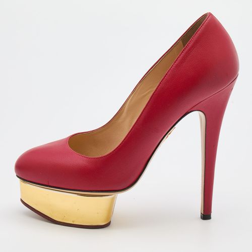 Leather Dolly Platform Pumps Size 37 - Charlotte Olympia - Modalova