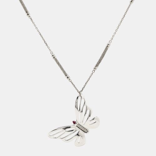 Butterfly Enamel Tone Necklace - Charriol - Modalova