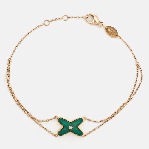 Jeux de Liens Malachite Diamonds 18k Rose Bracelet - Chaumet - Modalova