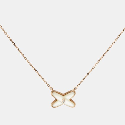 Jeux de Liens Mother of Pearl Diamond 18k Rose Necklace - Chaumet - Modalova