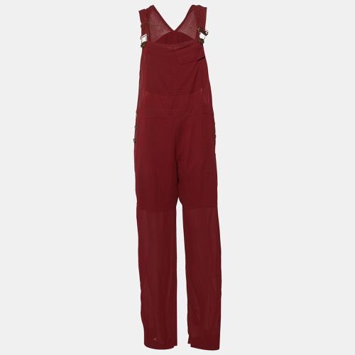 Crepe Buckled Jumpsuit L - Chloe - Modalova