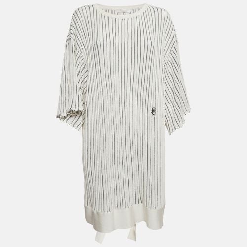 Off- Patterned Knit Flared Sleeves Mini Dress L - Chloe - Modalova