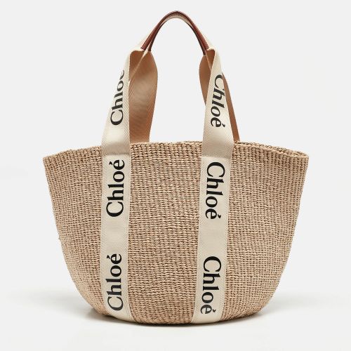 Natural Fibers Large Woody Tote - Chloe - Modalova