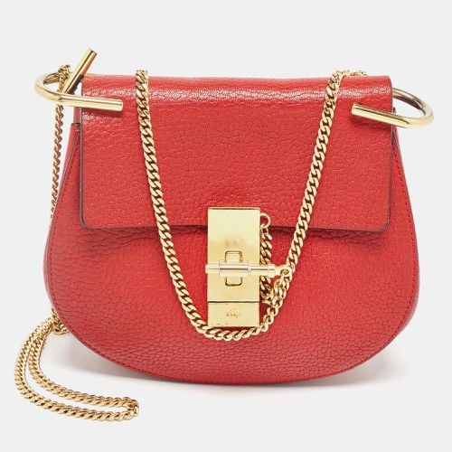 Leather Small Drew Chain Crossbody Bag - Chloe - Modalova