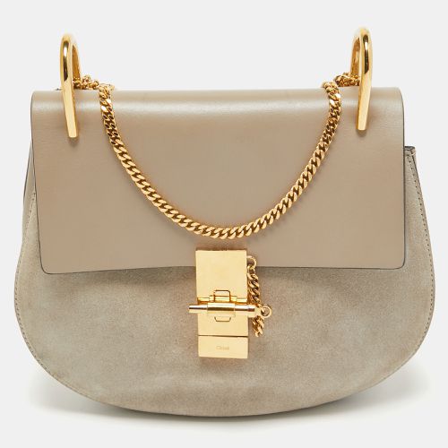 Leather and Suede Medium Drew Shoulder Bag - Chloe - Modalova