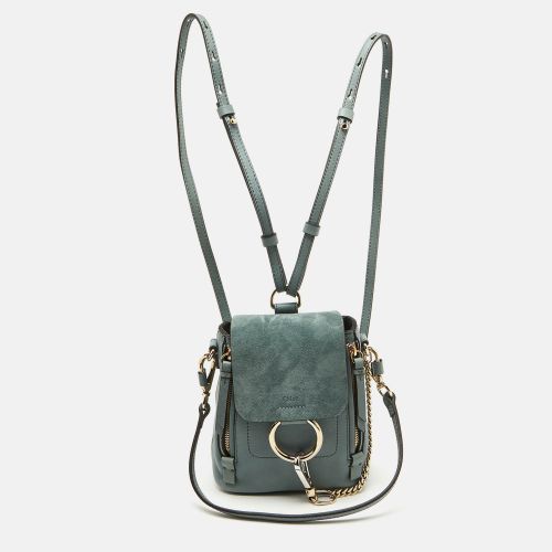 Light Leather and Suede Mini Faye Daye Backpack - Chloe - Modalova