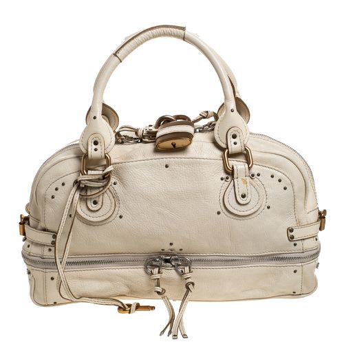 Leather Paddington Zipped Satchel - Chloe - Modalova