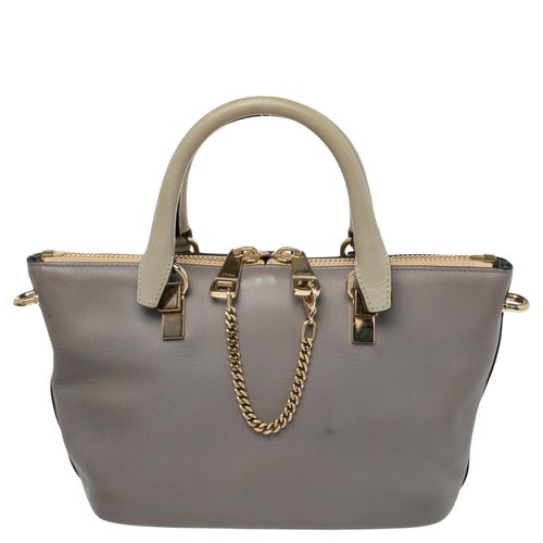 Beige Leather Small Baylee Tote - Chloe - Modalova