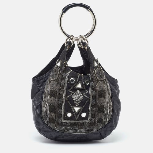 Leather Embellished Ring Handle Hobo - Chloe - Modalova