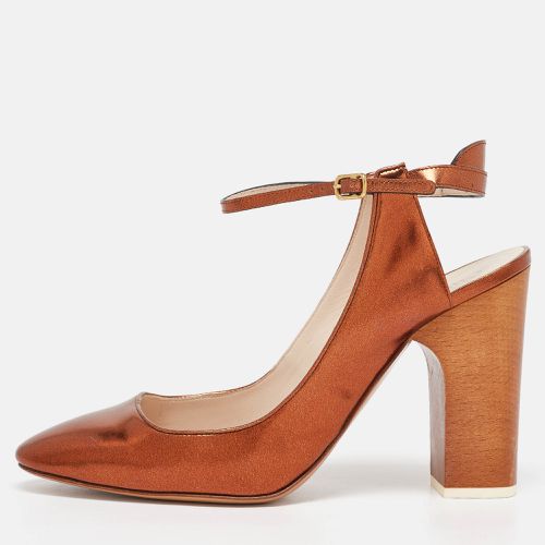 Leather Ankle Strap Pumps Size 38 - Chloe - Modalova