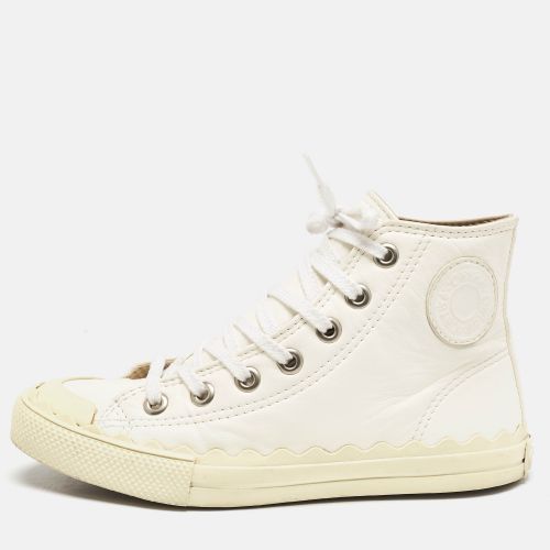 Off Leather Kyle High Top Sneakers Size 36 - Chloe - Modalova