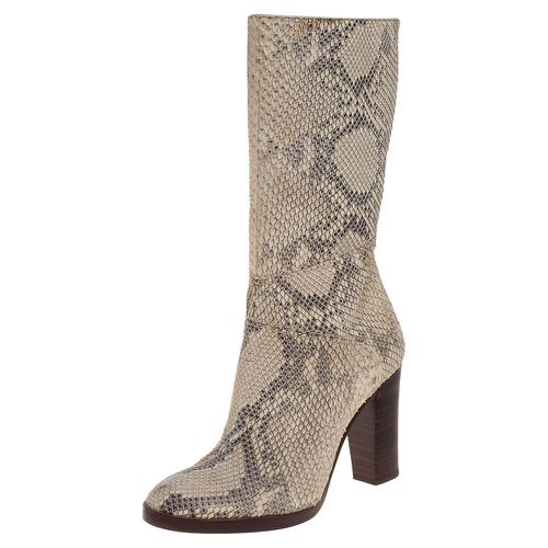 Chloé Two Tone Python Knee High Adelie Boots Size 35 - Chloe - Modalova