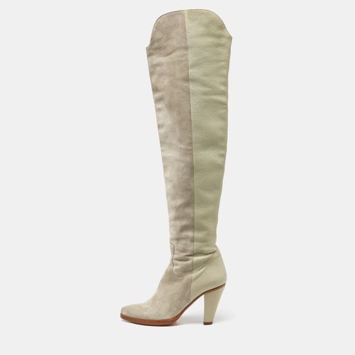 Suede and Leather Over The Knee Length Boots Size 39 - Chloe - Modalova