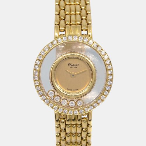 K Yellow Happy Diamonds 20/6390 Quartz Watch - Chopard - Modalova