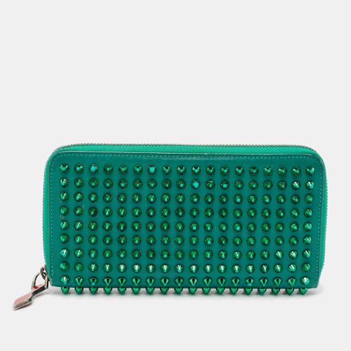 Leather Spike Studded Zip Continental Wallet - Christian Louboutin - Modalova