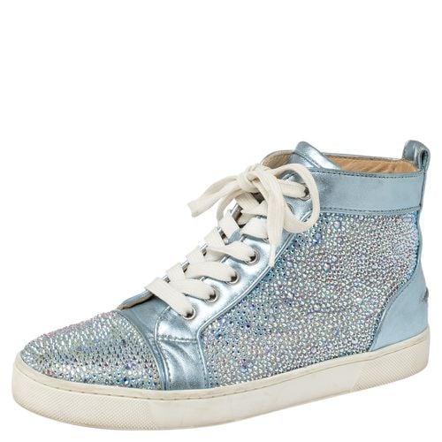 Leather Embellished High Top Sneakers Size 38 - Christian Louboutin - Modalova