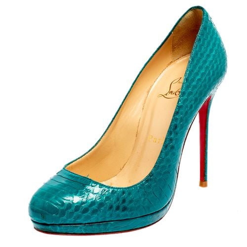 Torquoise Python New Simple Pumps Size 37 - Christian Louboutin - Modalova