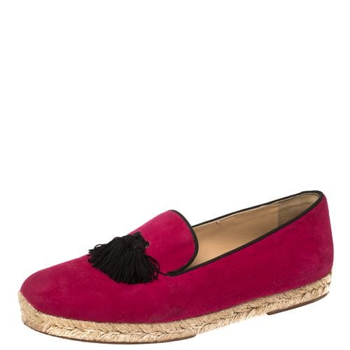 Suede Cheetah Tassel Espadrilles Size 39 - Christian Louboutin - Modalova