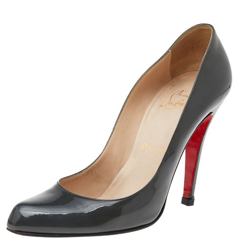 Dark Patent Leather Pumps Size 38.5 - Christian Louboutin - Modalova