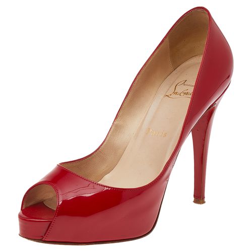 Patent Leather Very Prive PeepToe Pumps Size 39 - Christian Louboutin - Modalova