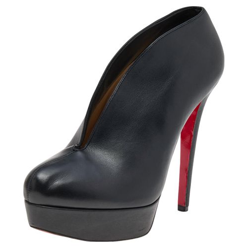 Leather Fast Plato Platform Booties Size 36.5 - Christian Louboutin - Modalova