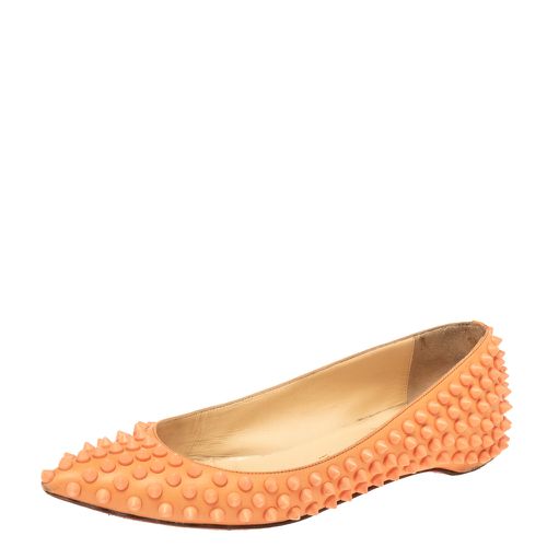 Leather Spiked Ballet Flats Size 35.5 - Christian Louboutin - Modalova